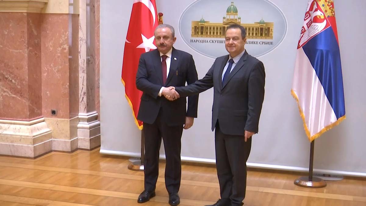 TBMM Başkanı Şentop, Sırbistan Ulusal Meclis Başkanı Daçiç ile görüştü