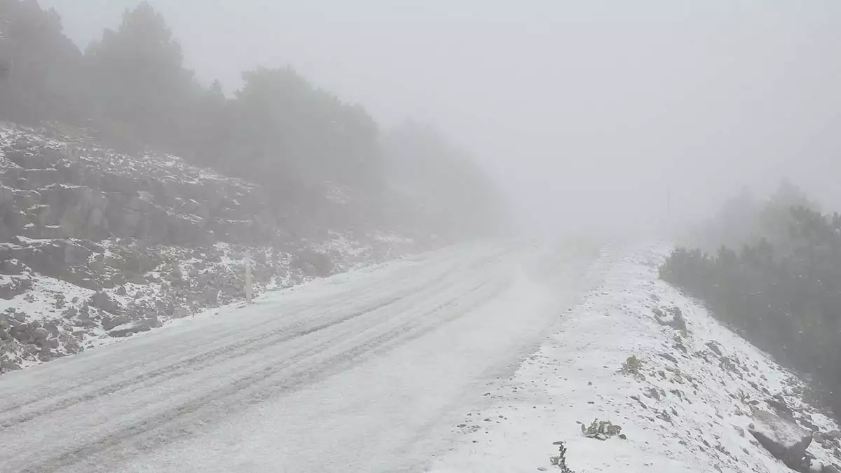 Spil dağı milli parkı'na mevsimin ilk karı yağdı