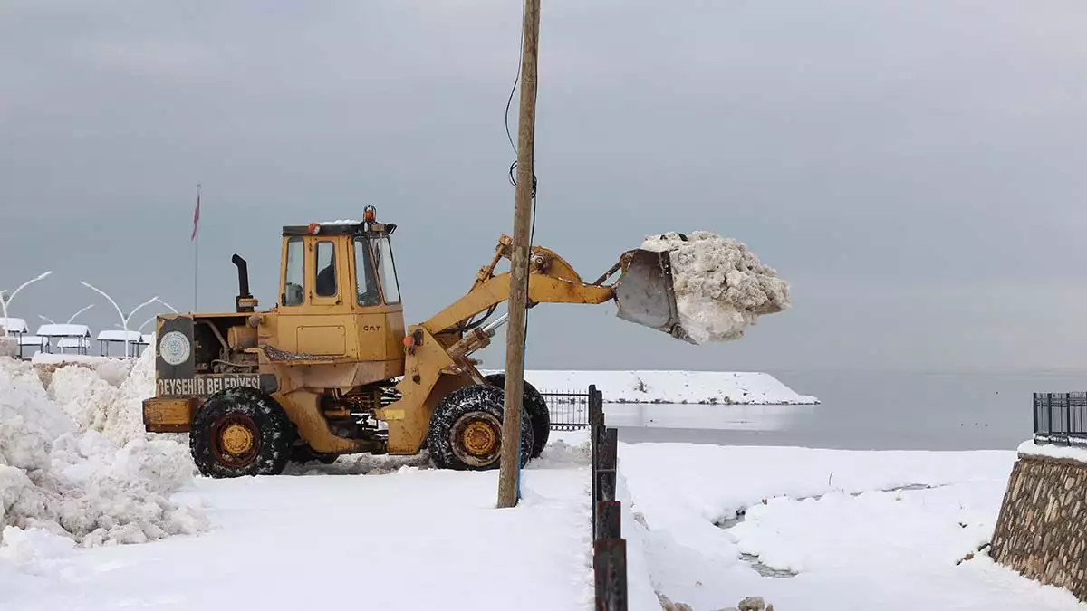 Suyu cekilen beysehir golune kar dokuldu 3 - yerel haberler - haberton