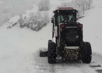 Tunceli'de kar yağışında 144 köy yolu kapandı
