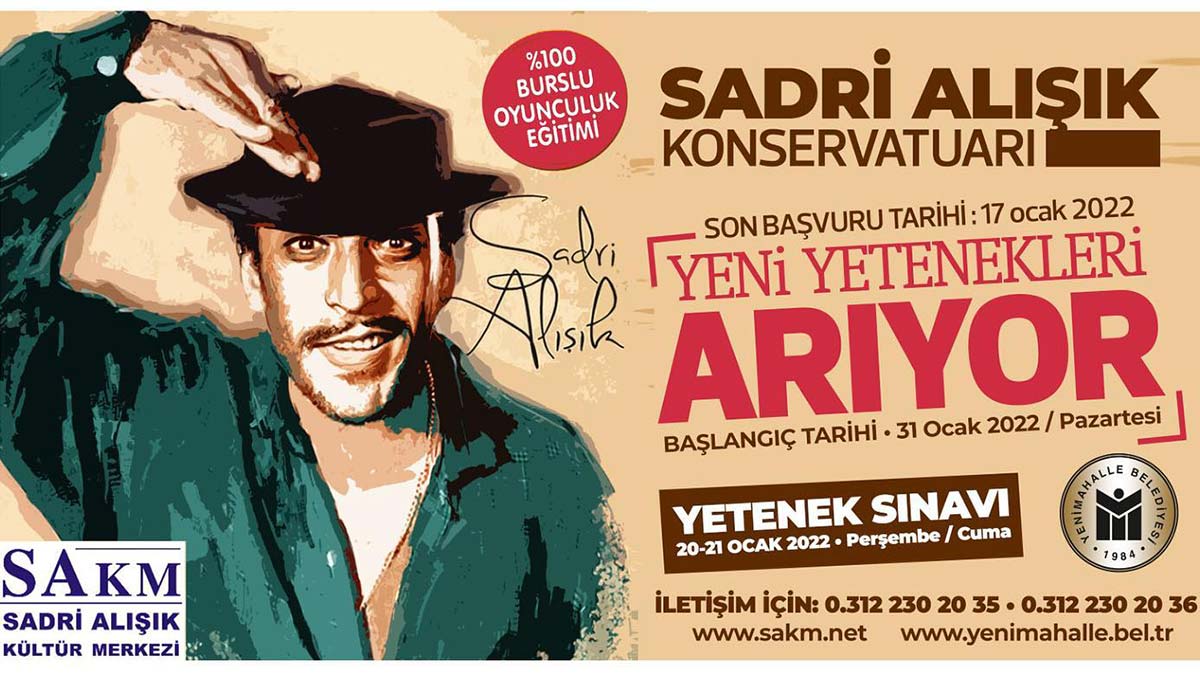 Sadri Alışık Kültür Merkezi genç tiyatrocular arıyor