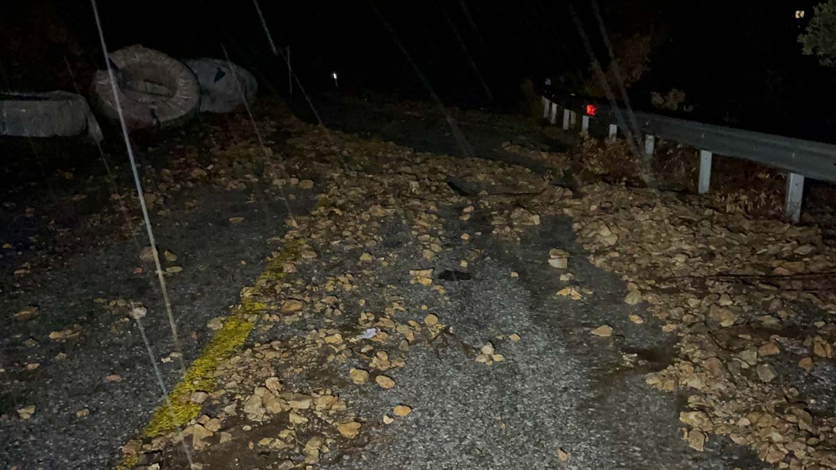 Bodrum'da sağanak: Dereler taştı