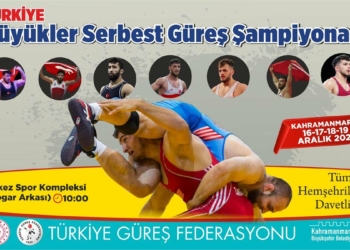 Büyükler Türkiye Serbest Güreş Şampiyonası için geri sayım