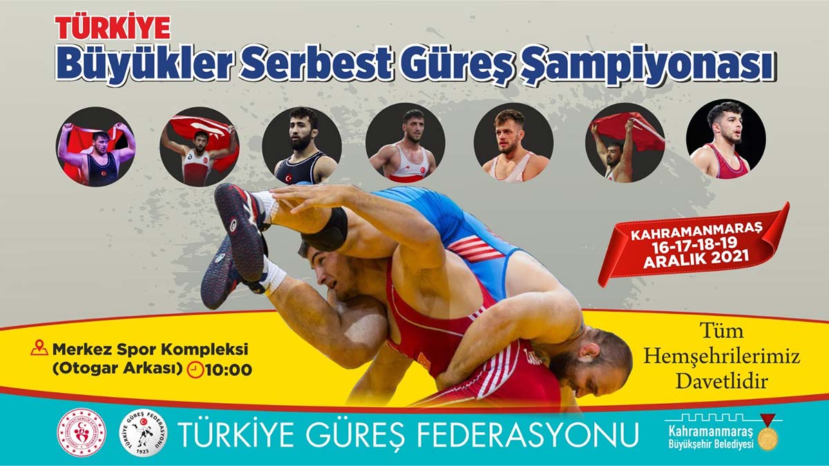 Büyükler Türkiye Serbest Güreş Şampiyonası için geri sayım