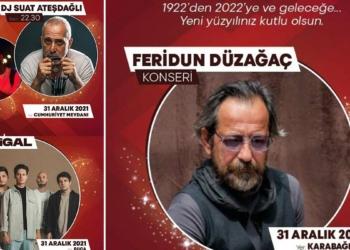 İzmir'de yılbaşı gecesi dört ilçede dört konser