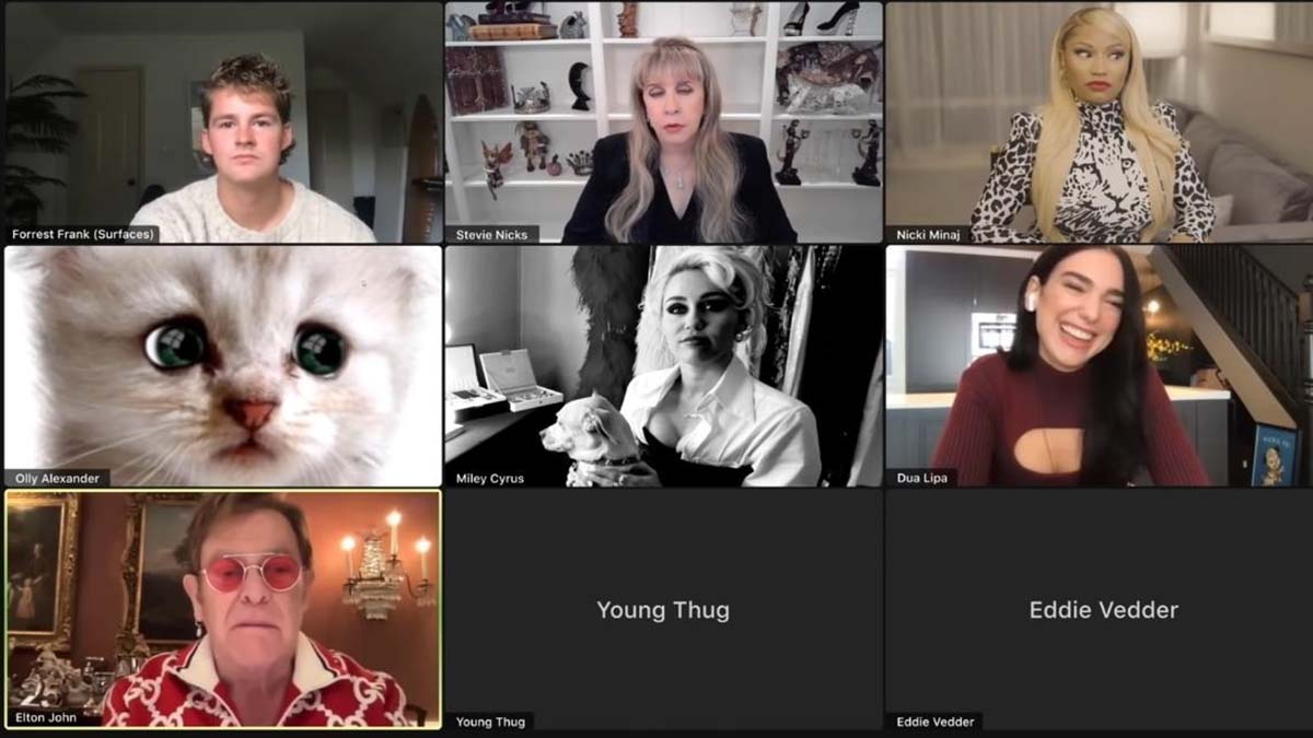 Ünlüler Elton John'un yeni albümü için buluştu