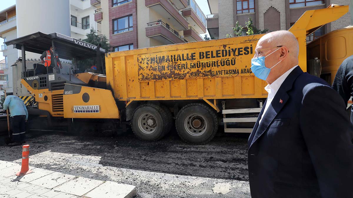 Yenimahalle Fen İşlerinden 2021’de yoğun mesai