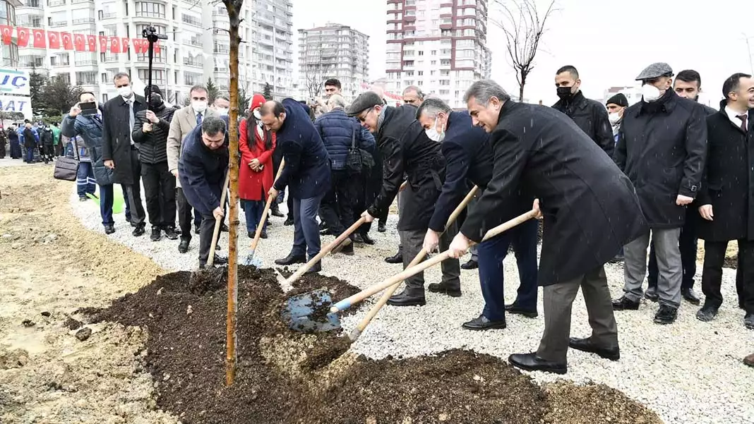 Türkiye kazakistan kardeşlik parkı’nın temeli atıldı