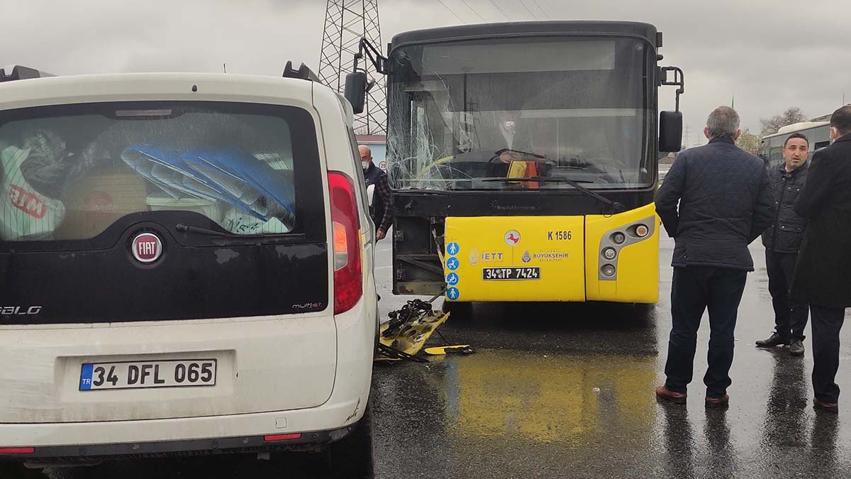 İkitelli İETT Garajında kaza