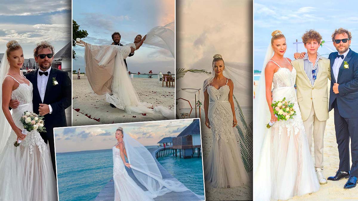 İvana Sert gelinliğini Beyaz Butik'ten seçti