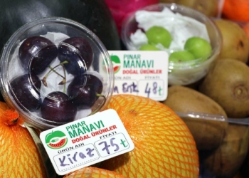 Kayseri'de 4 erik 48 TL, 5 adet kiraz 75 TL