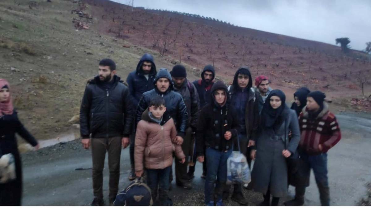 Kilis'te 16 kaçak göçmen yakalandı