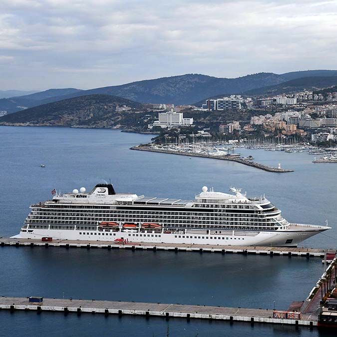 Viking Sky kruvaziyer gemisi 262 turist getirdi