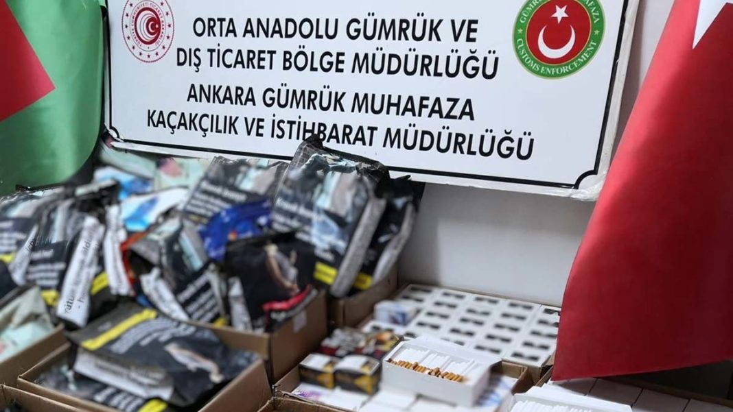 Ankara'da kaçak sigara operasyonu