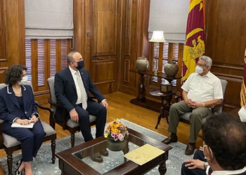 Çavuşoğlu Sri Lanka Cumhurbaşkanı ile görüştü