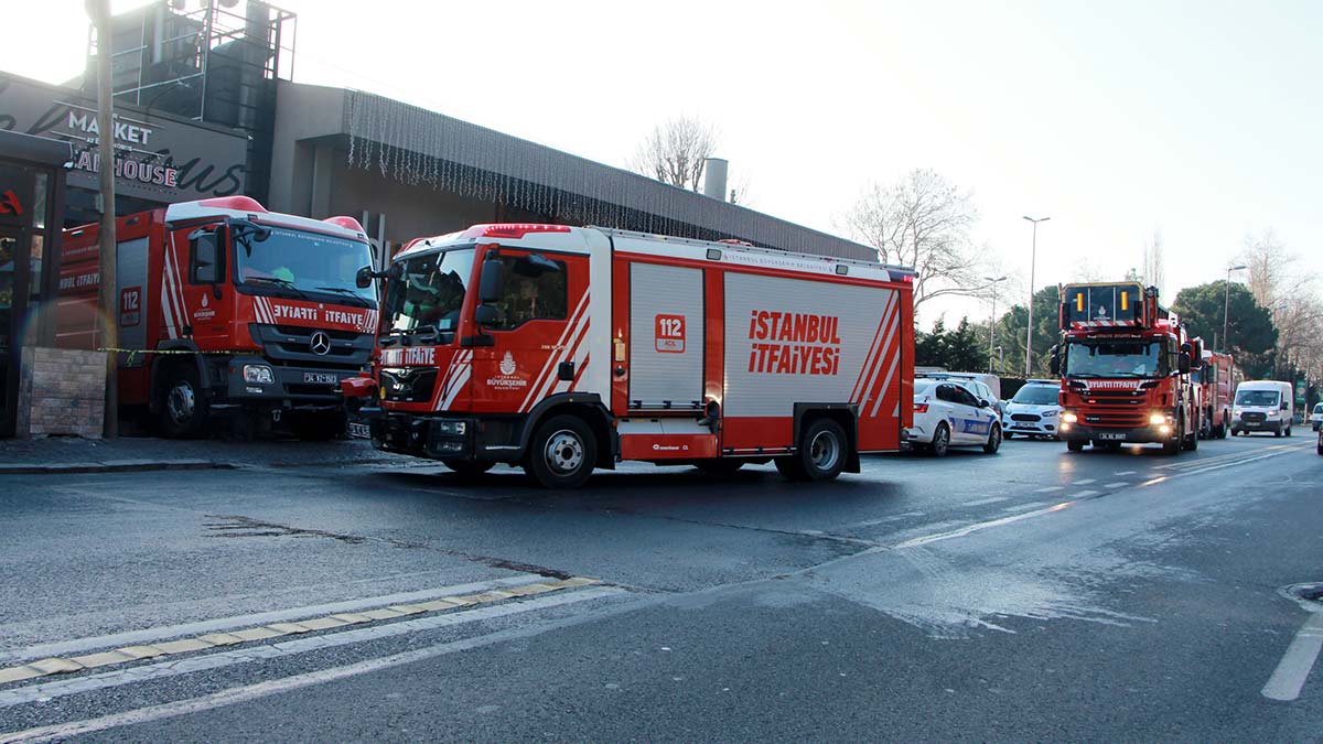 Beşiktaş'ta restoranda yangın