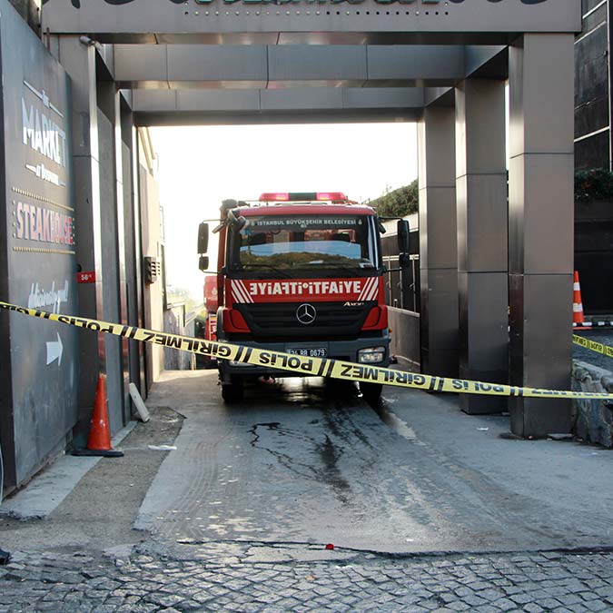 Beşiktaş'ta restoranda yangın