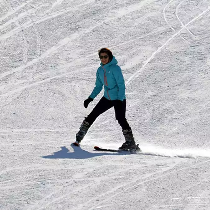 Hesarek kayak merkezi'nde sezon açıldı