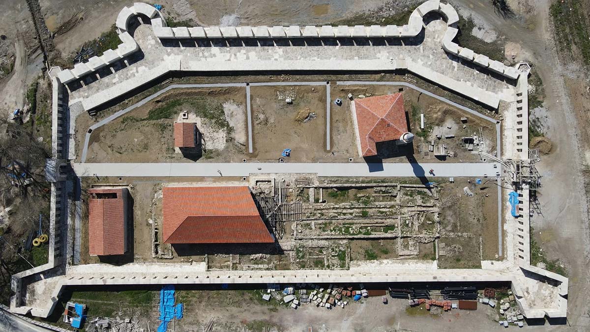 Bigalı Kalesi'nde restorasyon çalışmasında sona gelindi