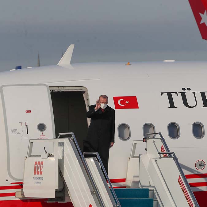 Erdoğan arnavutluk'a gitti