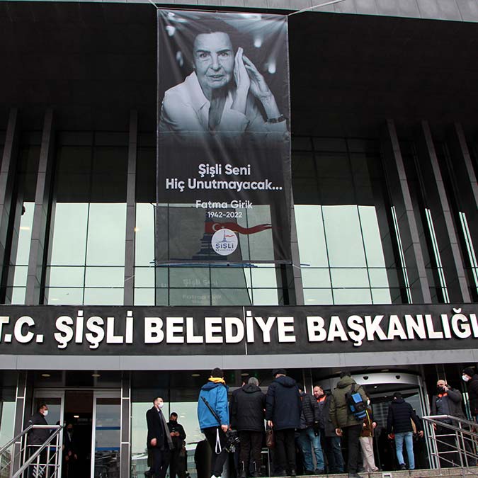 Fatma Girik için Şişli Belediyesi’nde tören