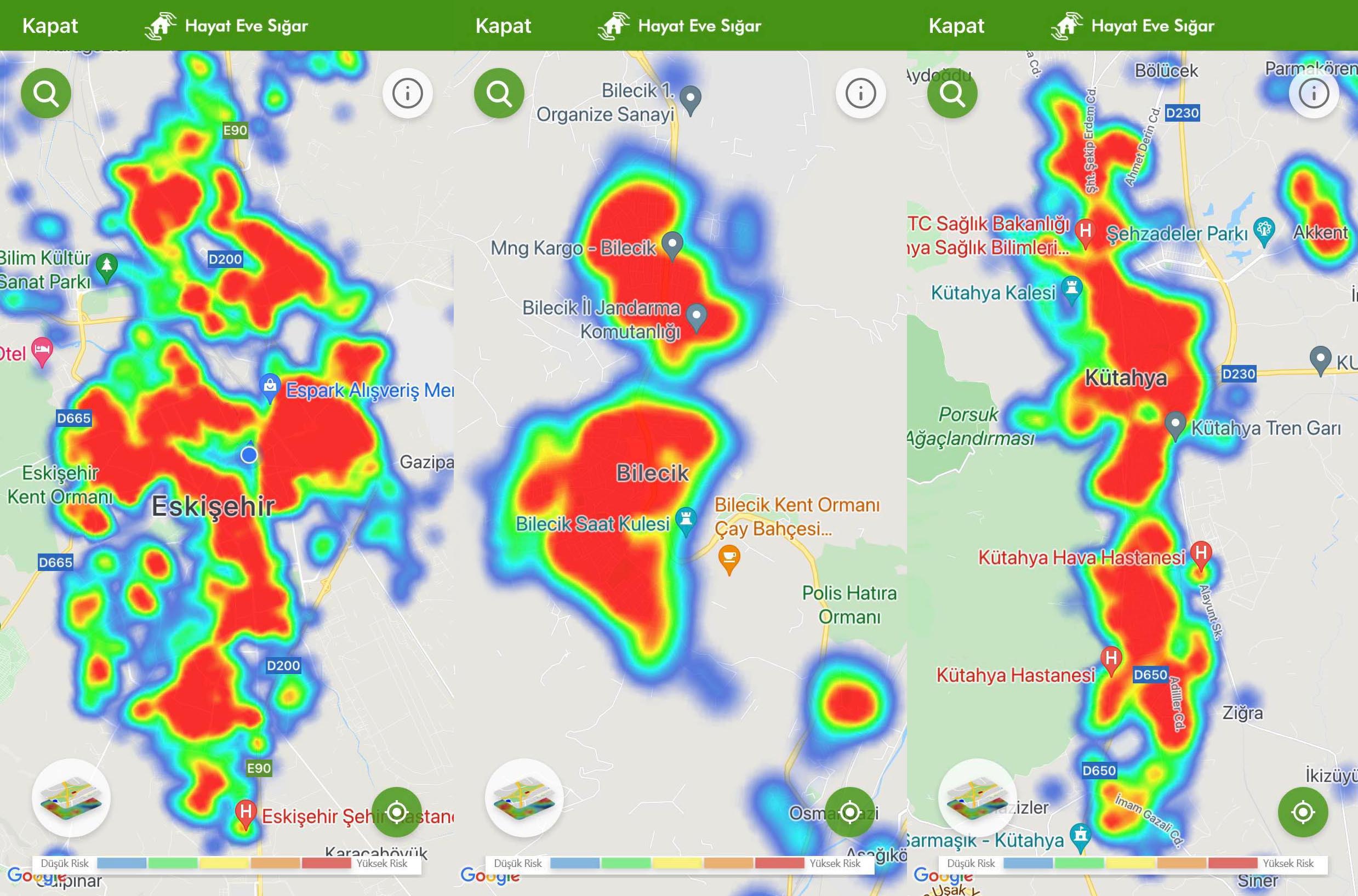 Koronavirüs risk haritasında Eskişehir’de vakalar düştü