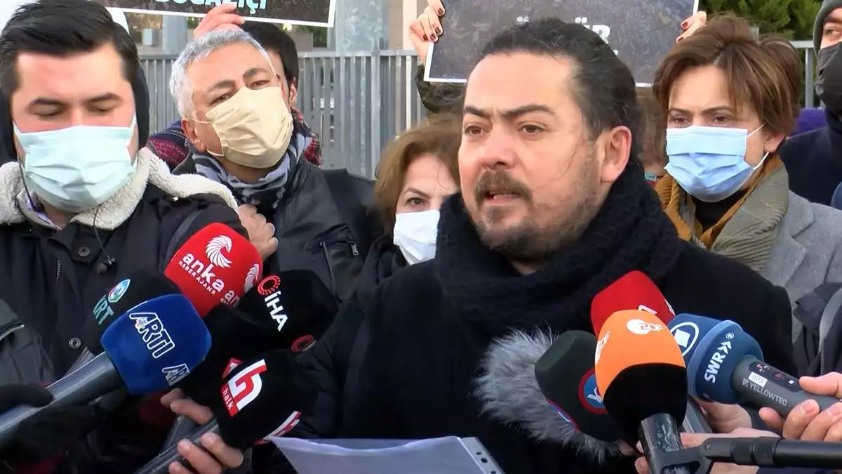 Gezi parkı davası öncesi adliye önünde basın açıklaması