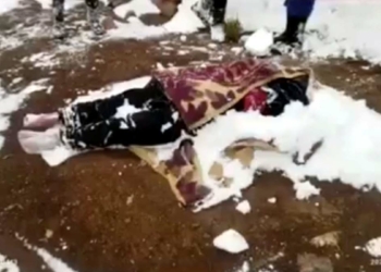 İran sınırında Afgan kadın soğuktan öldü