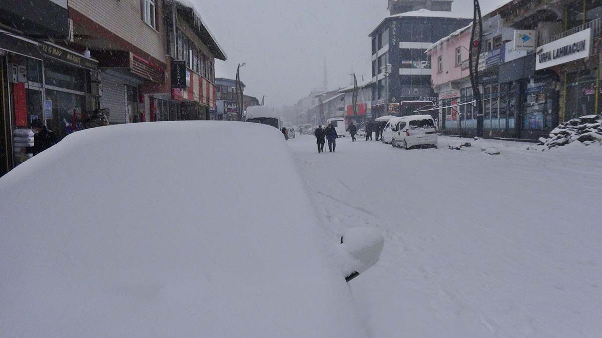 Karlıova'da kar yağışı nedeniyle okullar tatil oldu