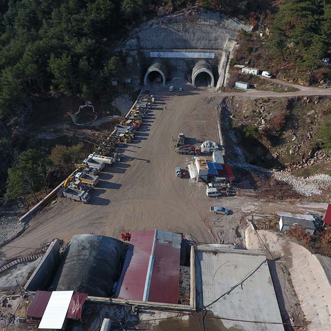 Ayvacık T-2 Tüneli çalışmalarında sona gelindi