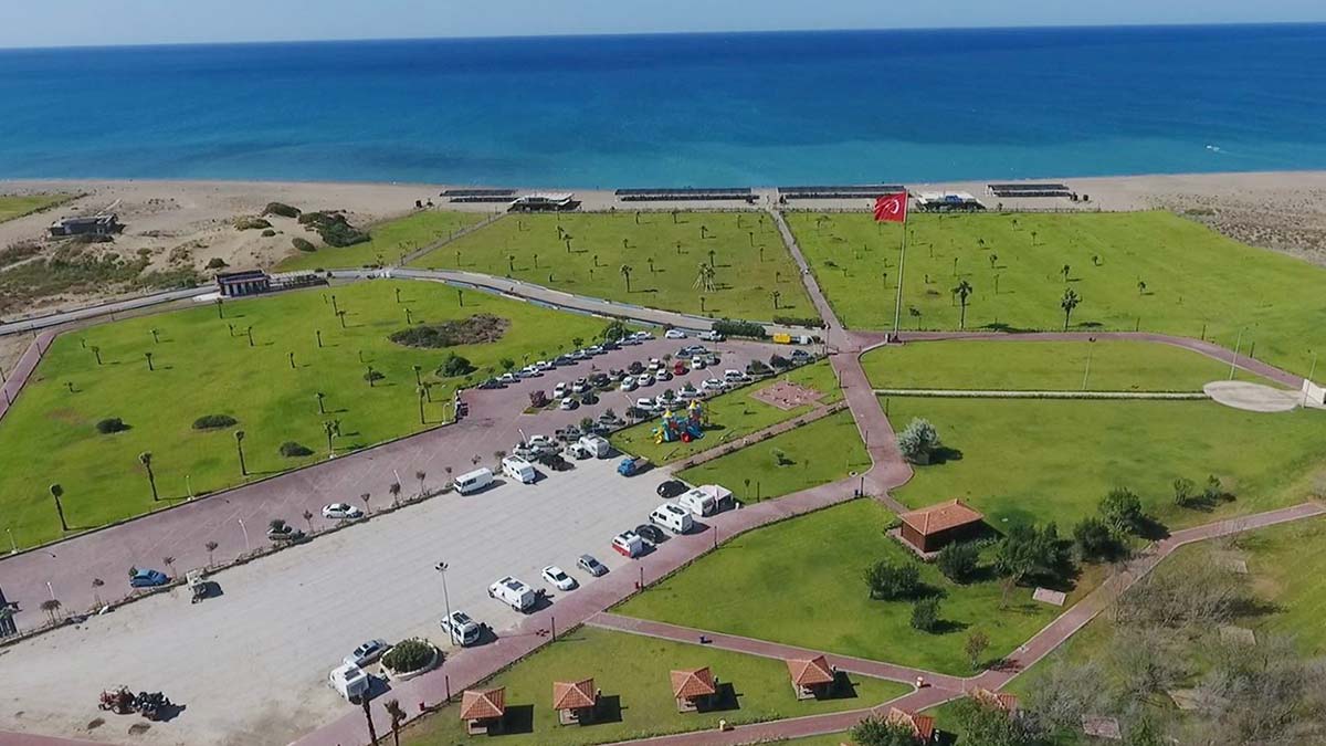 Kumsalın çim alana dönüştürülmesine tepki