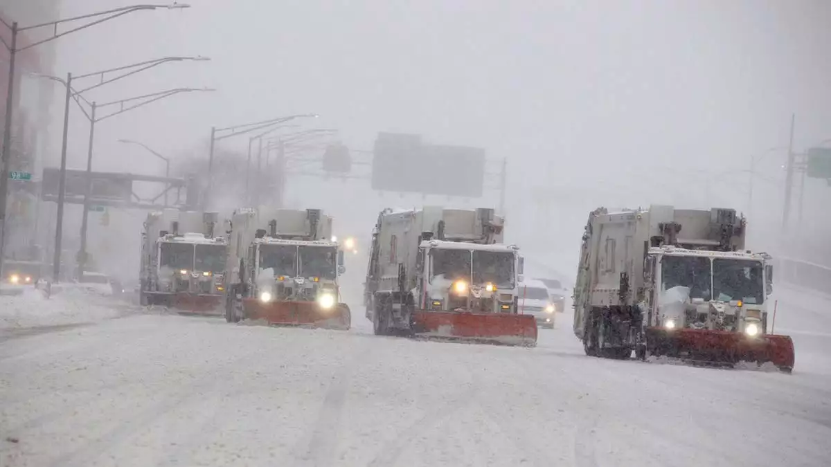 New york’ta şiddetli kar yağışı