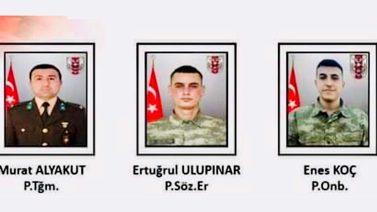 Şanlıurfa'nın Akçakale ilçesinin Suriye sınır hattında teröristlerce menfeze döşenen el yapımı patlayıcılarla düzenlenen saldırıda şehit olan 3 askerimizin cenazesi, yapılan törenin ardından memleketlerine gönderildi.