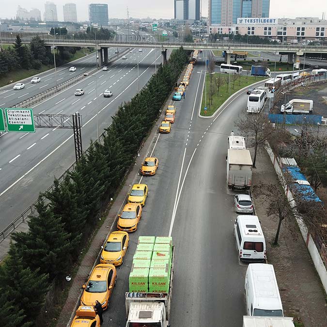 Taksimetre güncelleme kuyruğu görüntülendi