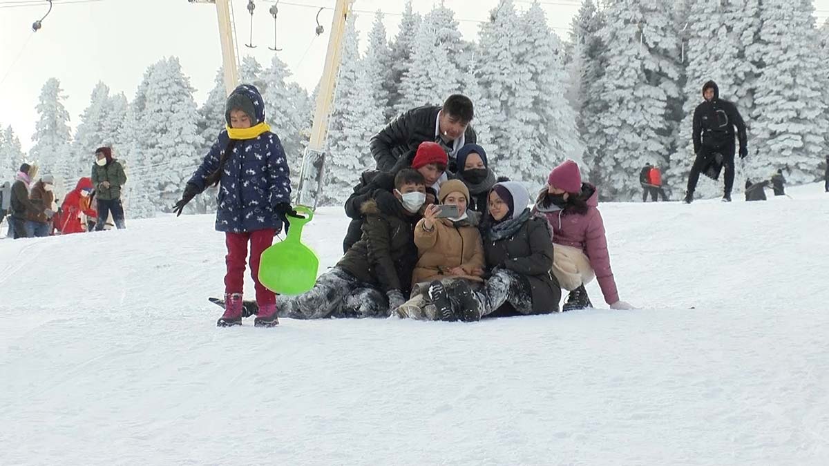 Uludağ'da kayak pistlerindeki tehlike