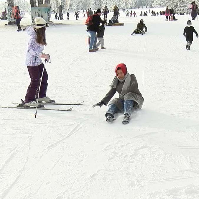 Uludağ'da kayak pistlerindeki tehlike