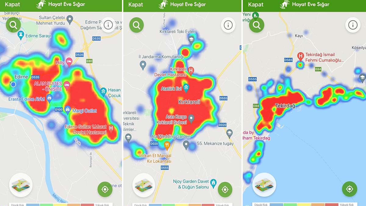 Edirne'de vakalar arttı, Tekirdağ'da düştü