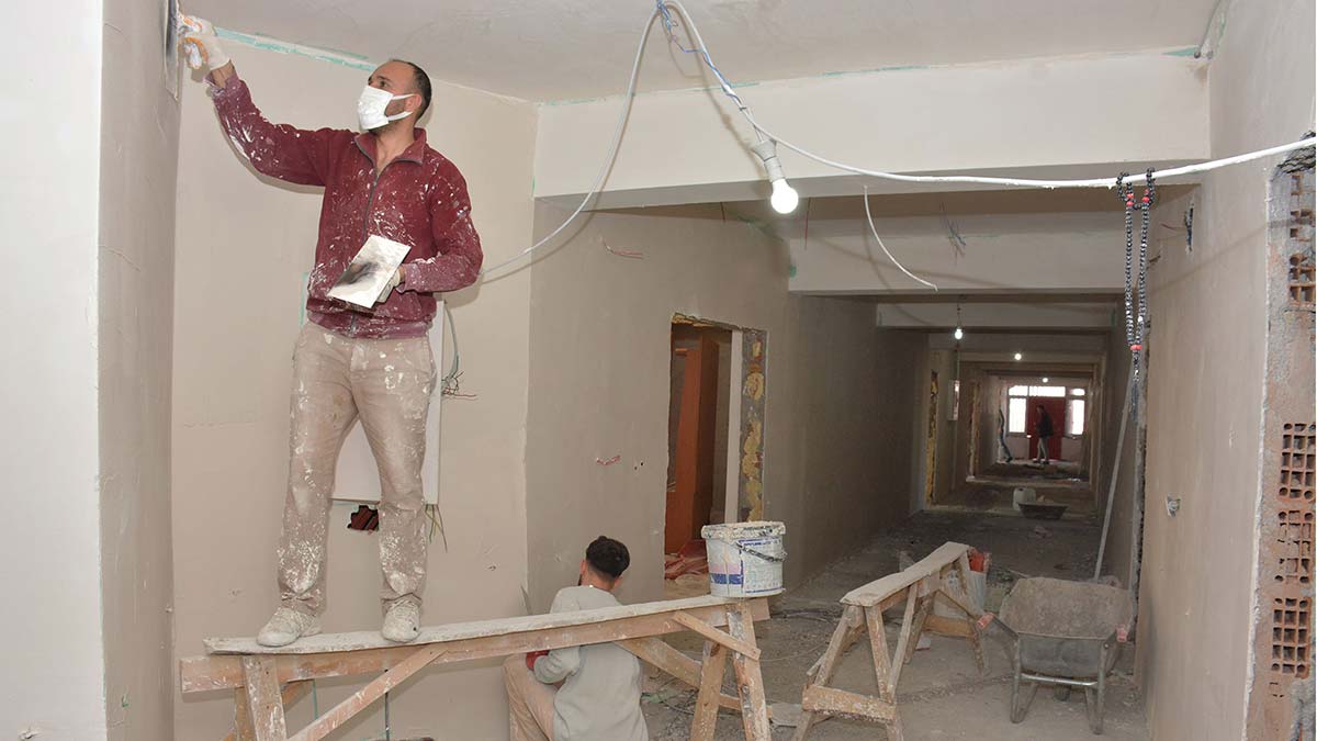 Gönül Köşkü Huzurevinde yenileme çalışması