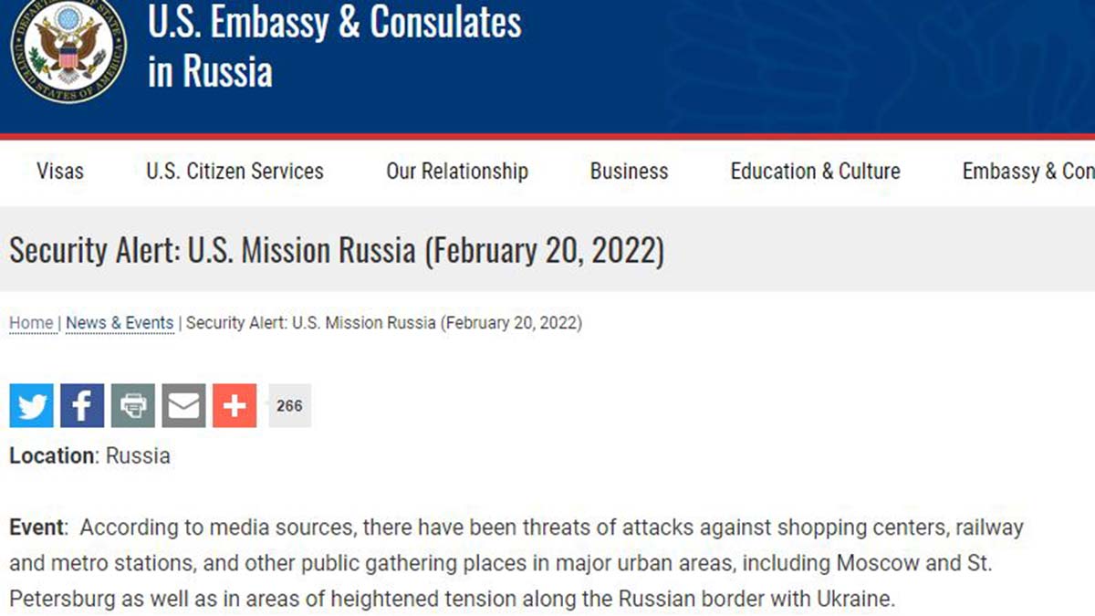 ABD'nin Rusya'daki Büyükelçiliği'nden çağrı