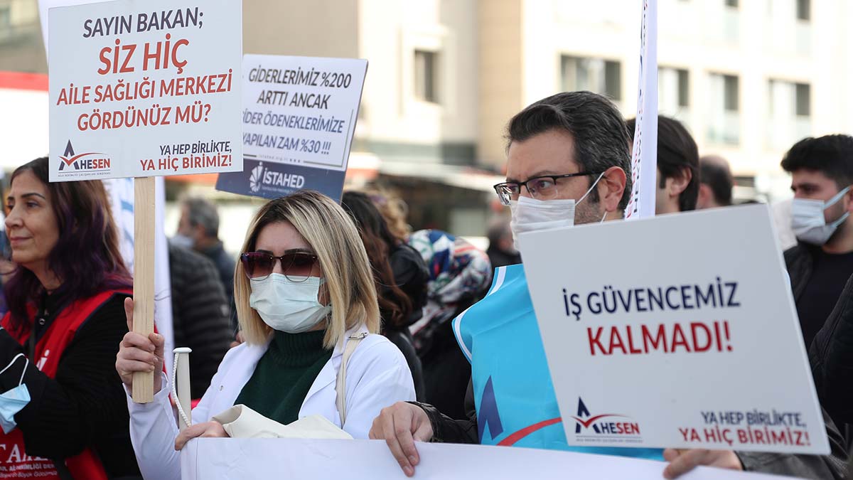 Aile hekimleri 2 günlük iş bırakma eylemi yaptı