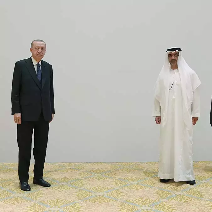 Erdoğan abu dabi'de bae'li iş insanlarıyla buluştu