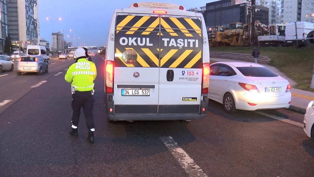 Okul servis araçlarına denetim