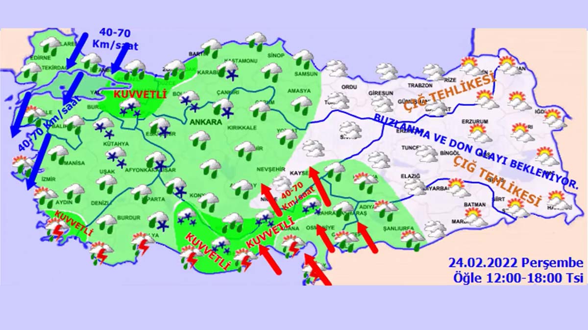 Hava sıcaklığı batı ve kuzeyde düşecek