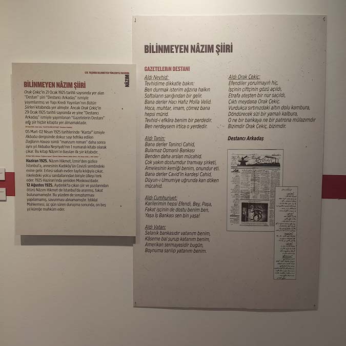 Nazım Hikmet'in bilinmeyen şiiri bu sergide