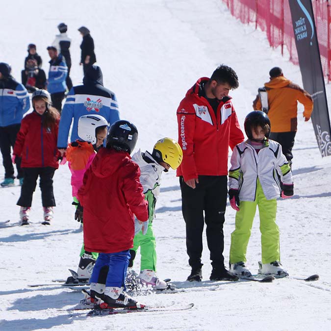 Palandöken heyecanından uykusuz kaldılar