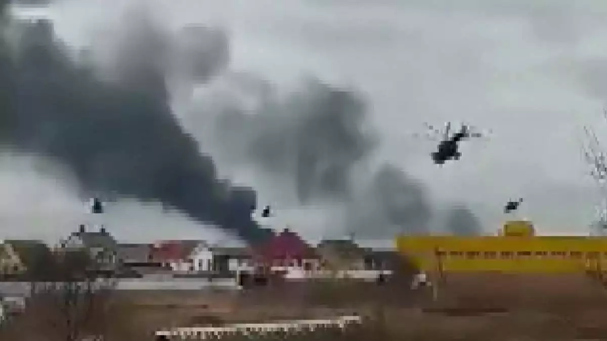 Rusya askeri helikopterleri ukrayna semalarında