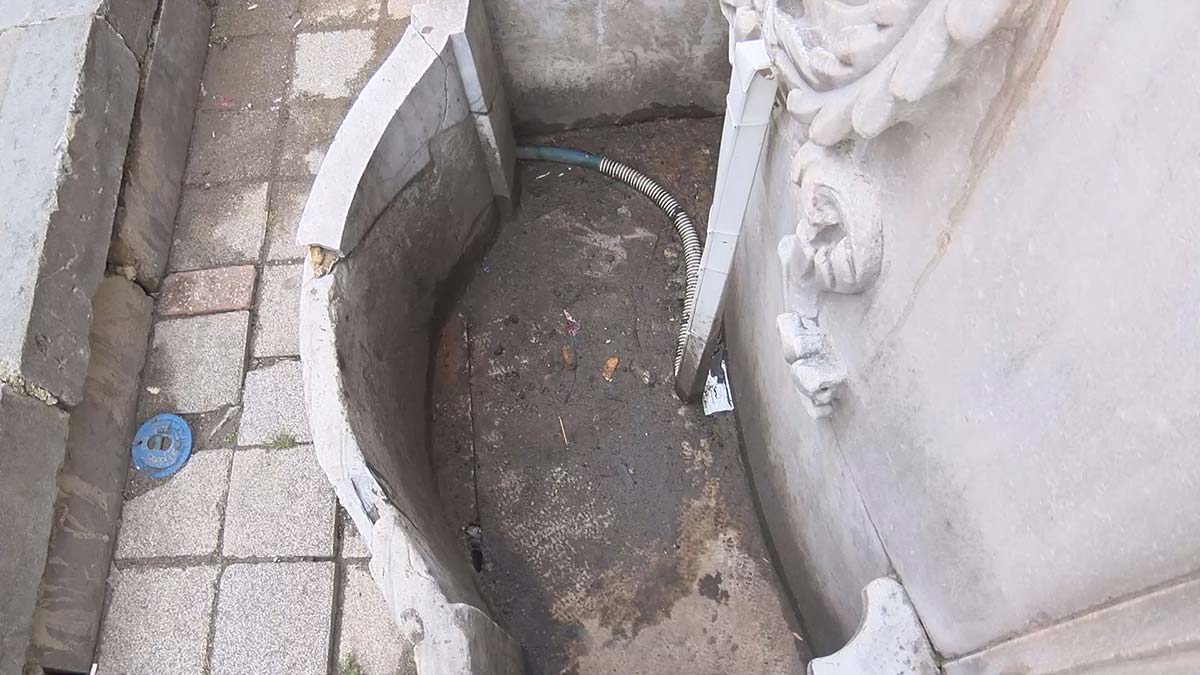 Atık su tarihi 2'nci Mahmut Han Çeşmesi'ne bağlandı