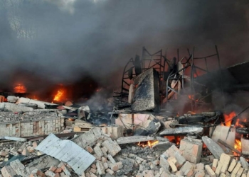 Sınır muhafızlarına ait yerler bombardıman altında
