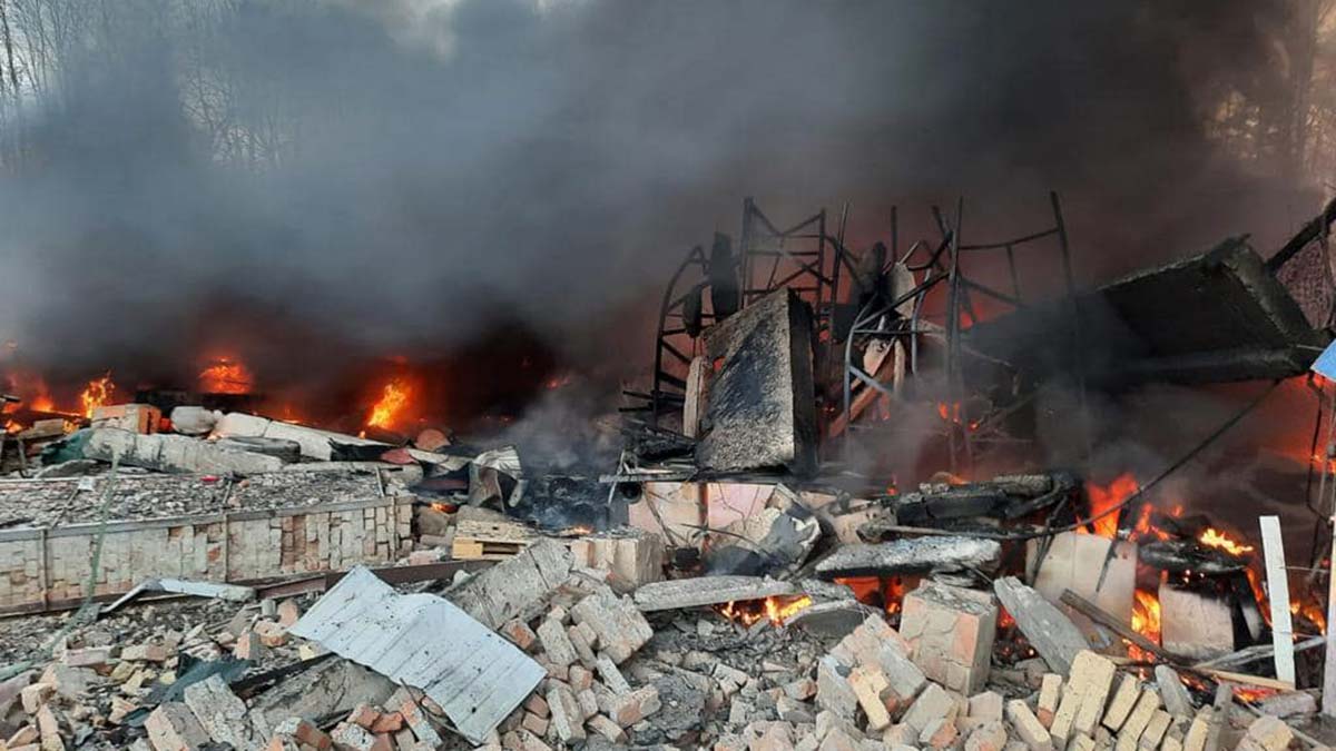 Sınır muhafızlarına ait yerler bombardıman altında