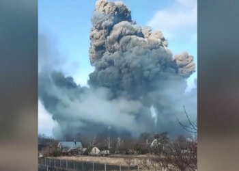 Ukrayna'da mühimmat deposunda patlama
